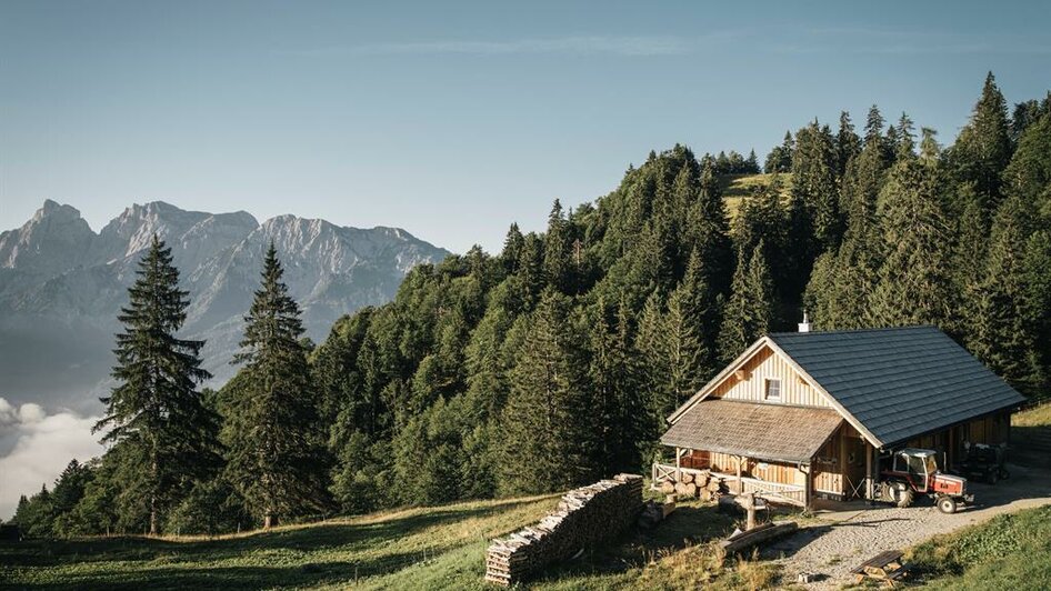 Sommerresidenz der Ziegenherde auf der Grabneralm | © Stefan Leitner