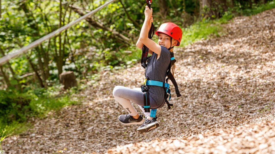 Kletterpark Lipikrax Köflach, Action am Flying Fox | © Kletterpark Piber Eddy Aldrian