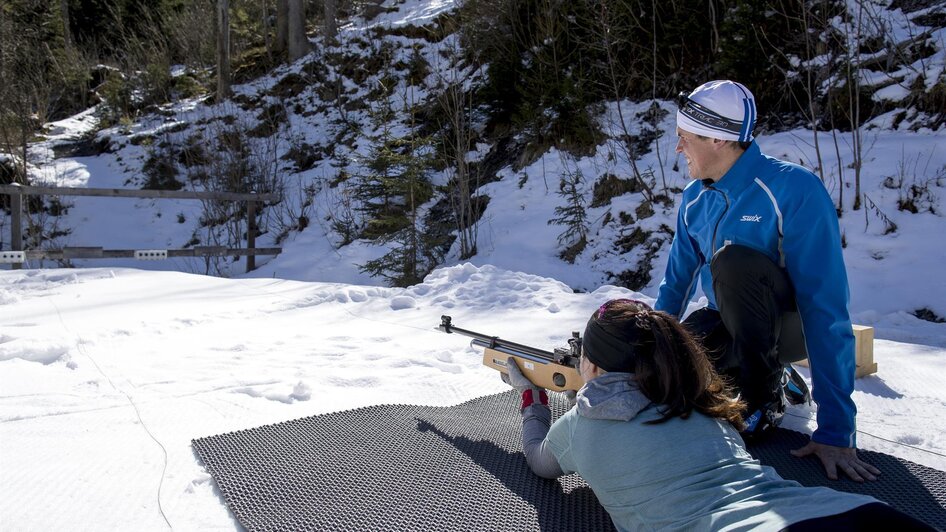 Langlaufen Weirerteichloipe Biathlon | © Tourismusverband