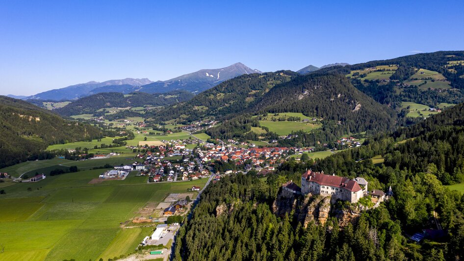 Blick von Oben auf Oberwölz | © Tourismusverband Murau