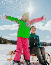 Auf ins Rodelvergnügen auf der Rodelwiese | © Schilcherland Steiermark | © Schilcherland Steiermark